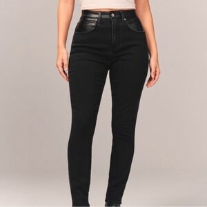 Abercrombie & Fitch Women's High Rise Black Jeans